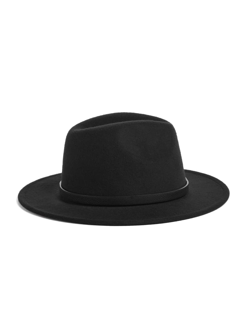 Guess Amera Fedora Hat - Black Guess Amera Fedora Hat - Black