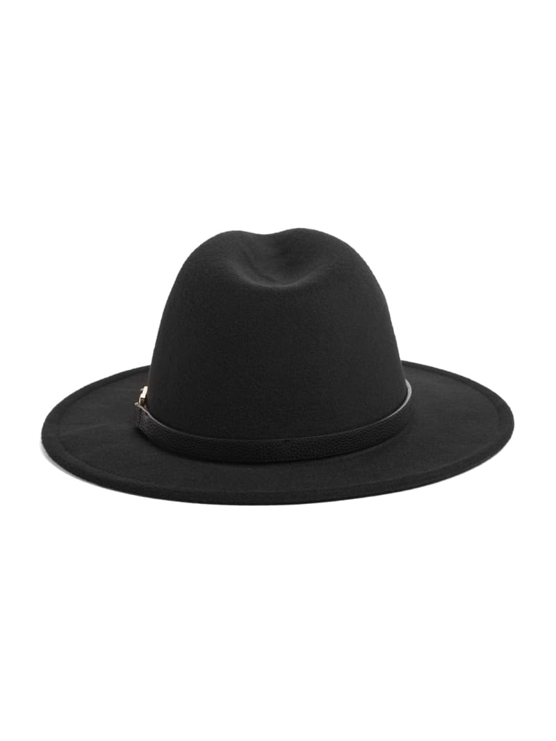 Guess Amera Fedora Hat - Black Guess Amera Fedora Hat - Black