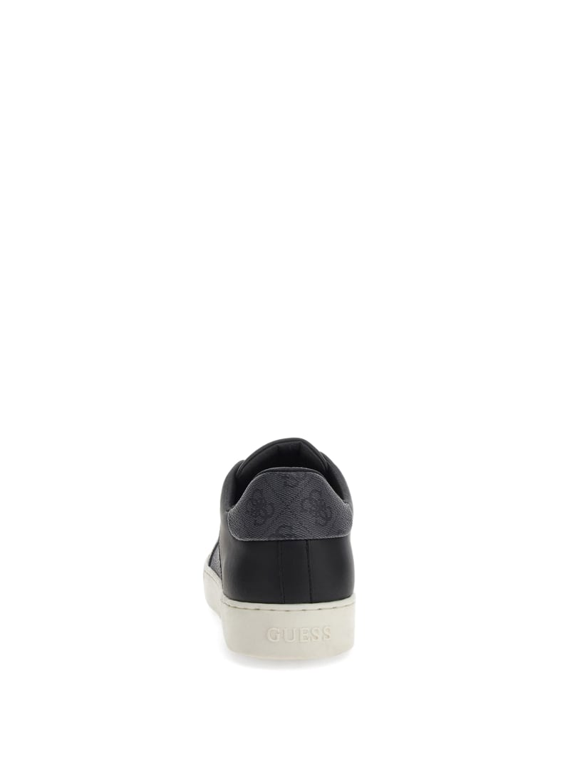 Guess Logo Side Panel Low-Top Sneakers - Black Patent Guess Logo Side Panel Low-Top Sneakers - Black Patent
