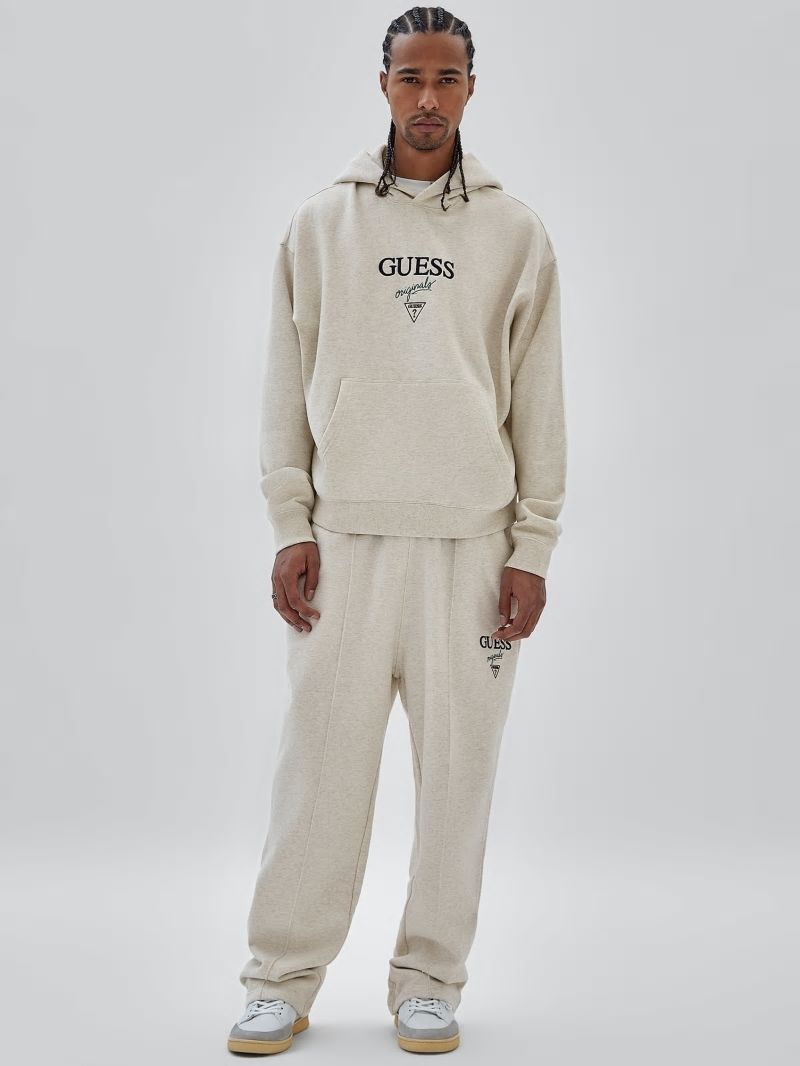 Guess GUESS Originals Eco Heather Logo Hoodie - Eli Aged Heather Guess GUESS Originals Eco Heather Logo Hoodie - Eli Aged Heather