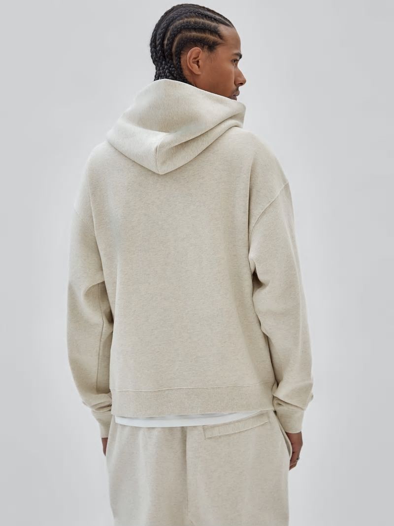 Guess GUESS Originals Eco Heather Logo Hoodie - Eli Aged Heather Guess GUESS Originals Eco Heather Logo Hoodie - Eli Aged Heather