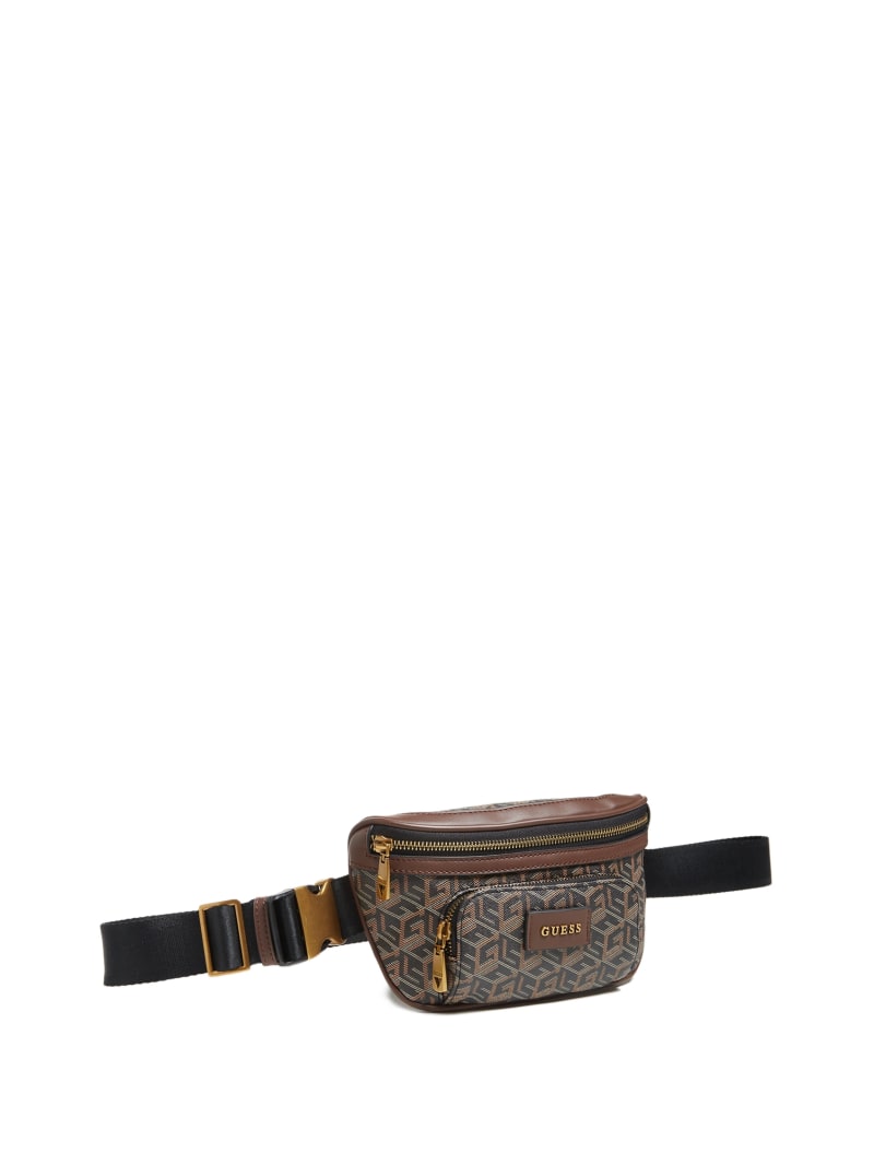 Guess Ederlo Compact Belt Bag - Black Floral Print Guess Ederlo Compact Belt Bag - Black Floral Print