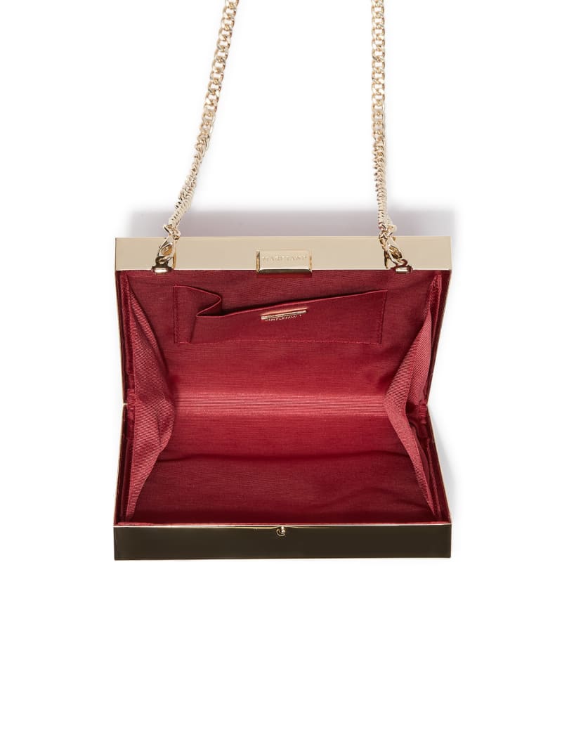 Guess Sutton Box Clutch - Red Guess Sutton Box Clutch - Red