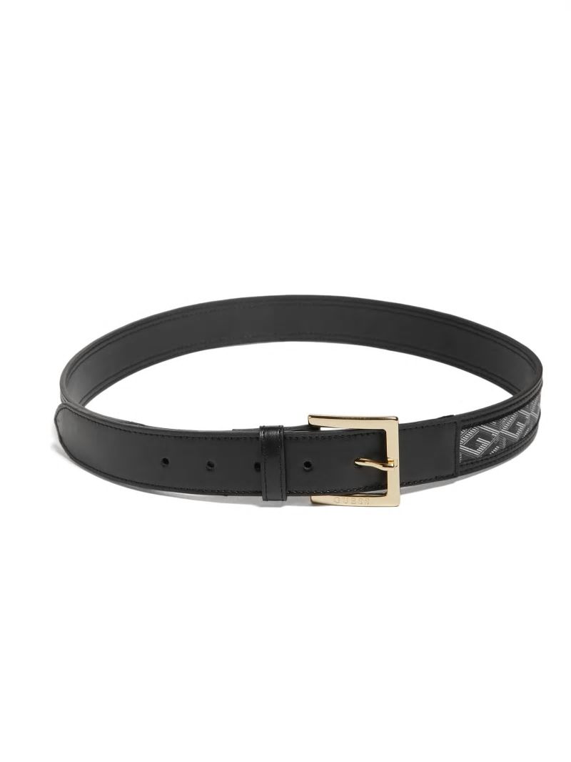 Guess Hallie G Cube Belt - Black Floral Print Guess Hallie G Cube Belt - Black Floral Print