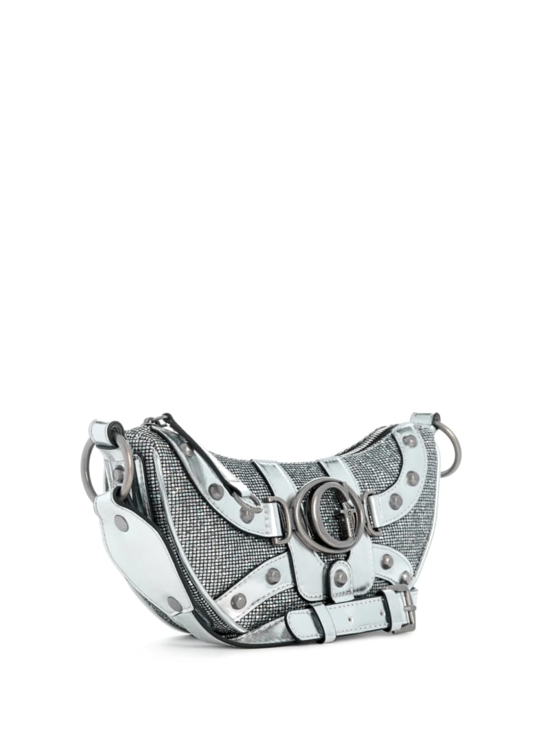 Guess Vintage Victoria Rhinestone Crossbody - Silver Guess Vintage Victoria Rhinestone Crossbody - Silver