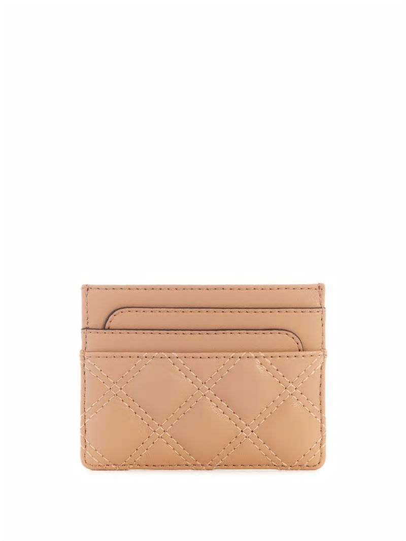 Guess Giully Quilted Card Holder - Beige Guess Giully Quilted Card Holder - Beige