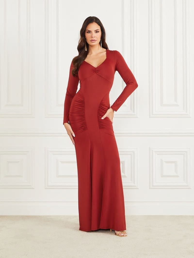 Guess Thriller Maxi Dress - Red Noir Guess Thriller Maxi Dress - Red Noir