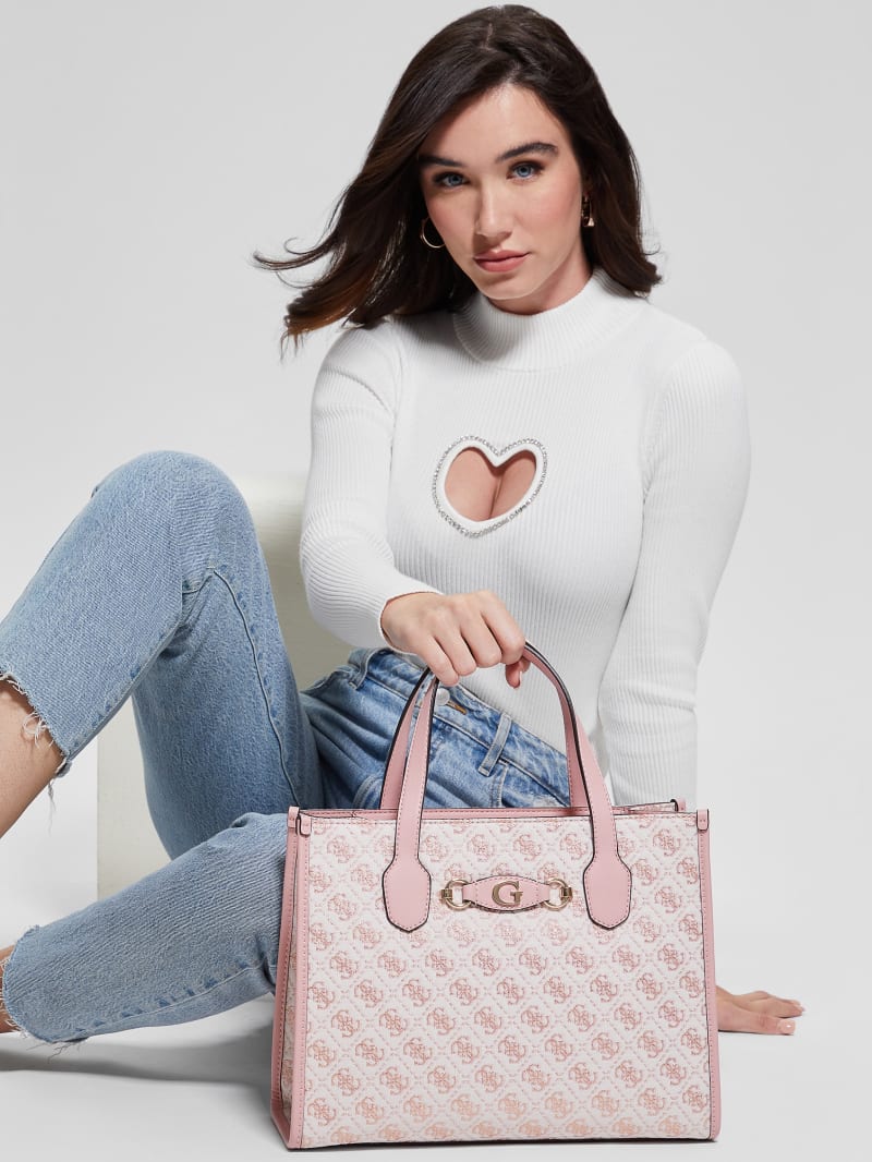 Guess Izzy Glitter Tote Bag - Bleu/Laurel Wash Guess Izzy Glitter Tote Bag - Bleu/Laurel Wash