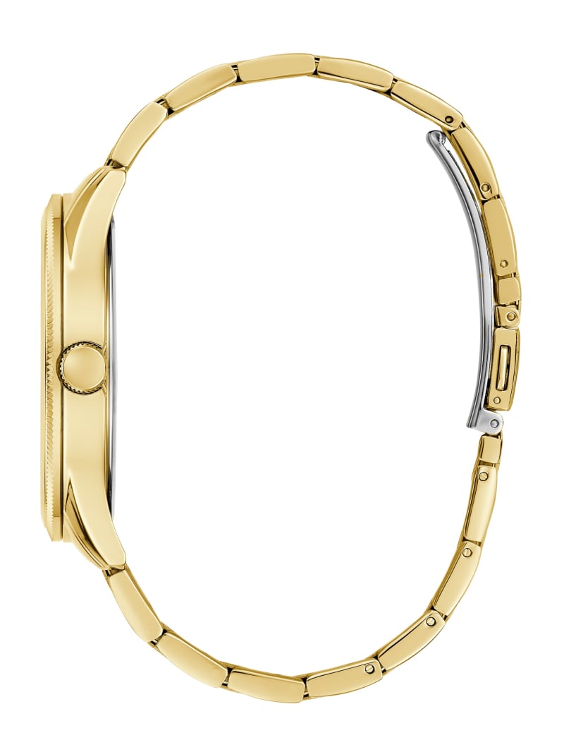 Guess Gold-Tone and Green Analog Watch - Gold Guess Gold-Tone and Green Analog Watch - Gold