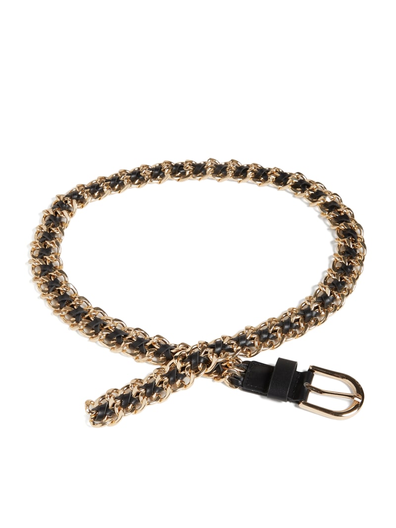 Guess Mixed Chain Tab Belt - Brown Guess Mixed Chain Tab Belt - Brown