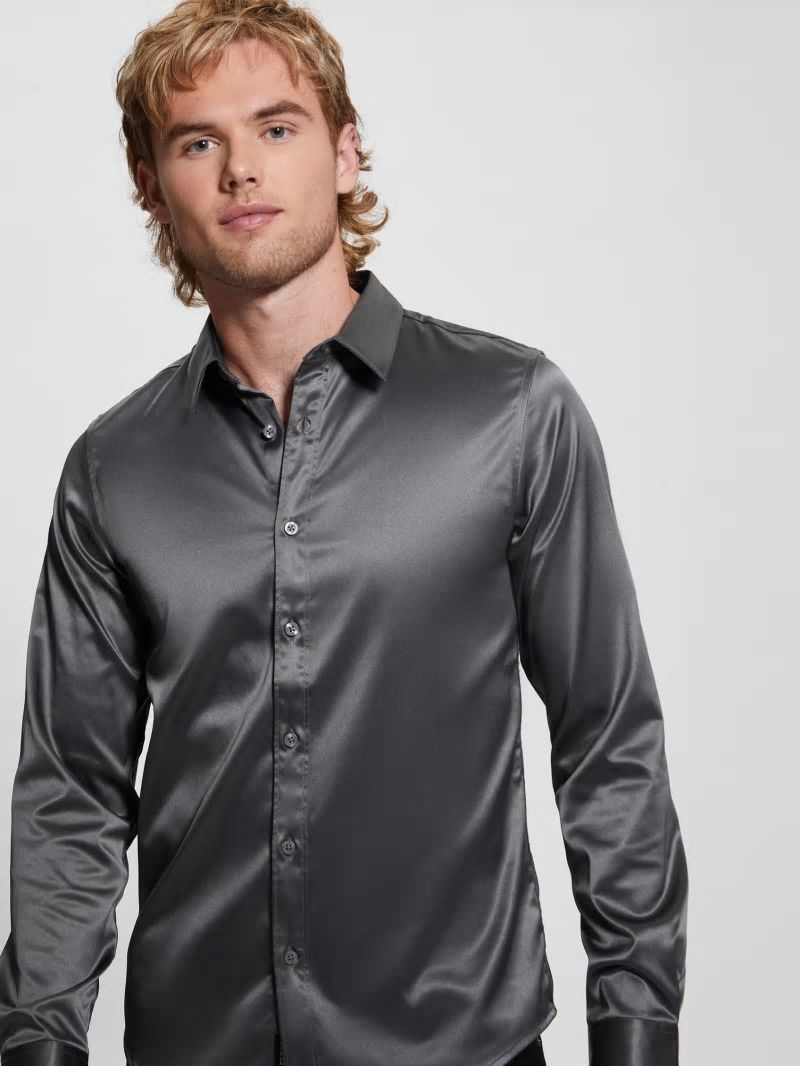 Guess Long-Sleeve Regal Shirt - Magnetic Multi Guess Long-Sleeve Regal Shirt - Magnetic Multi