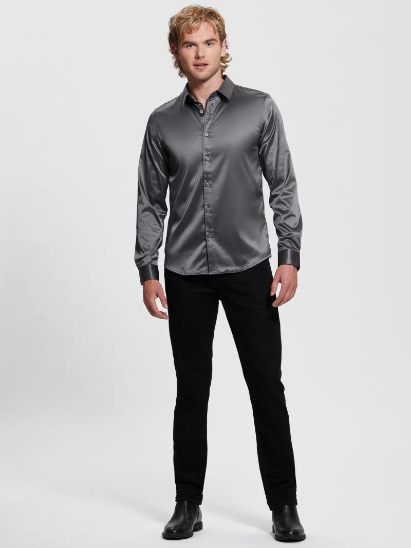 Guess Long-Sleeve Regal Shirt - Magnetic Multi Guess Long-Sleeve Regal Shirt - Magnetic Multi