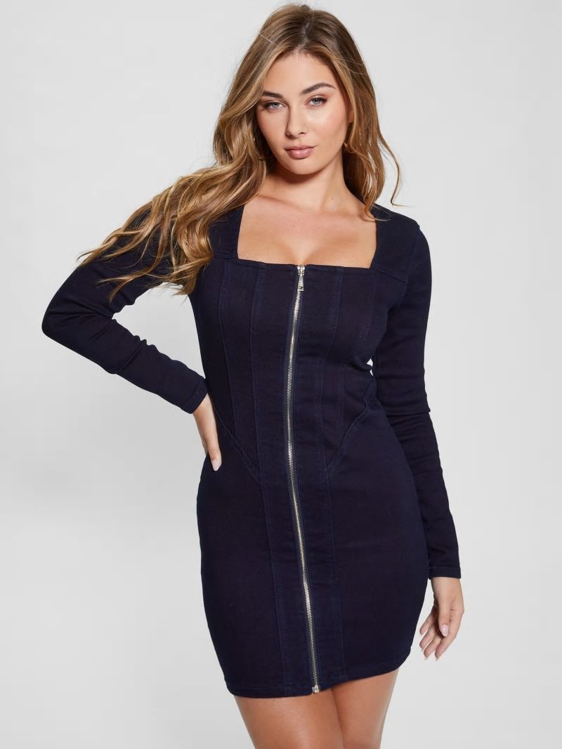 Guess Corset Denim Dress - Tint (Yel) Guess Corset Denim Dress - Tint (Yel)