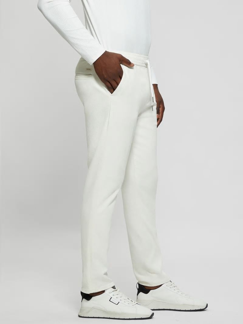 Guess Eco Drawstring Denim Trousers - Rinsed Natural Guess Eco Drawstring Denim Trousers - Rinsed Natural
