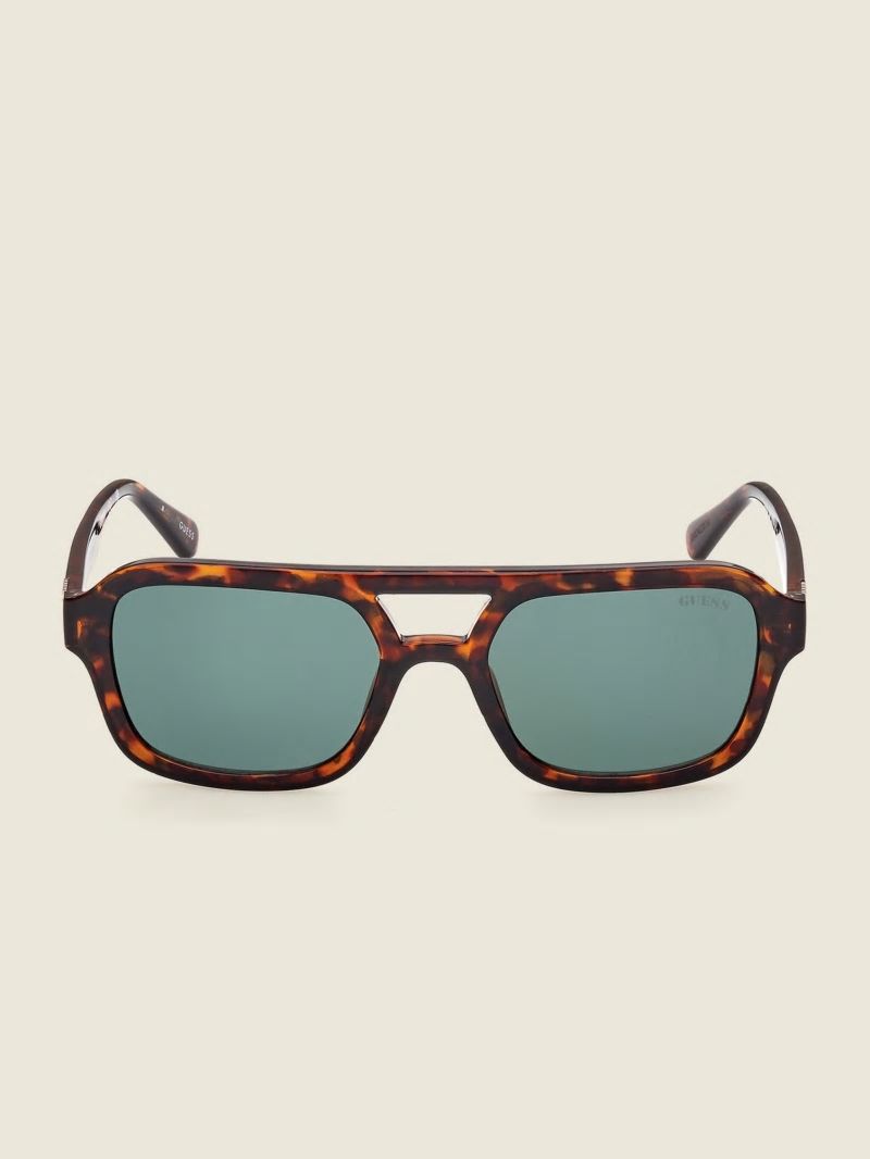 Guess GUESS Originals Aviator Sunglasses - 53n Tort Guess GUESS Originals Aviator Sunglasses - 53n Tort