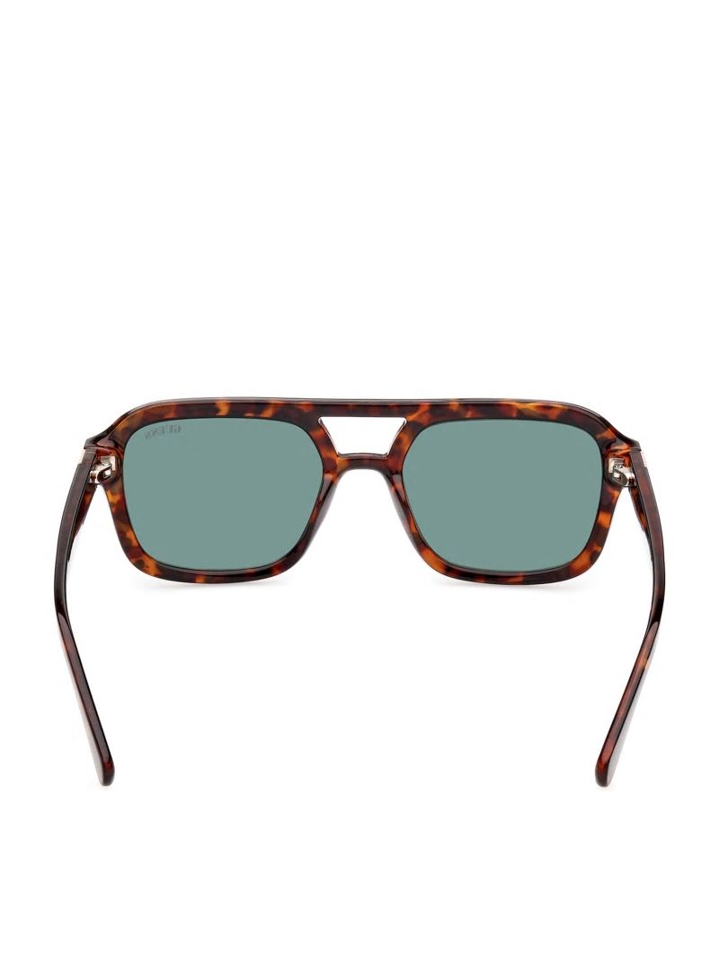 Guess GUESS Originals Aviator Sunglasses - 53n Tort Guess GUESS Originals Aviator Sunglasses - 53n Tort