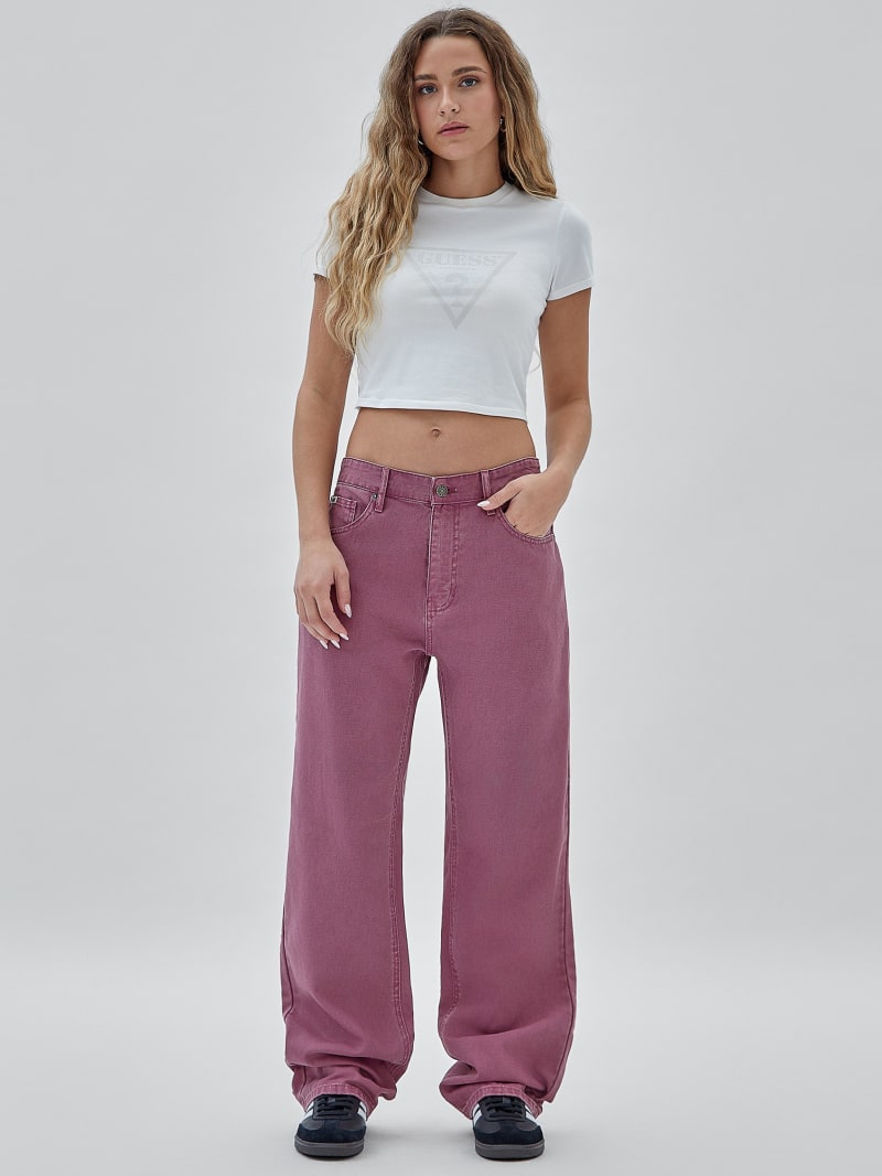 Guess GUESS Originals Relaxed Canvas Pants - Distressed Damson Multi Guess GUESS Originals Relaxed Canvas Pants - Distressed Damson Multi