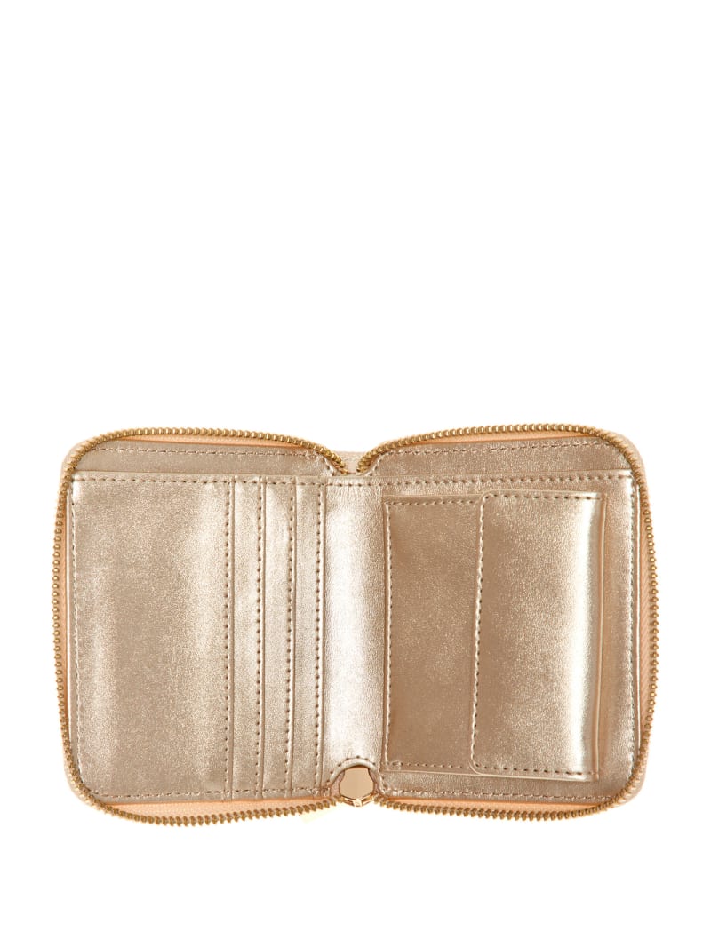 Guess Ginevra Logo Small Zip-Around Wallet - Blush Logo Guess Ginevra Logo Small Zip-Around Wallet - Blush Logo