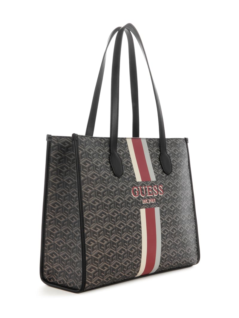 Guess Silvana Cube Logo Girlfriend Tote - Chief Green Guess Silvana Cube Logo Girlfriend Tote - Chief Green