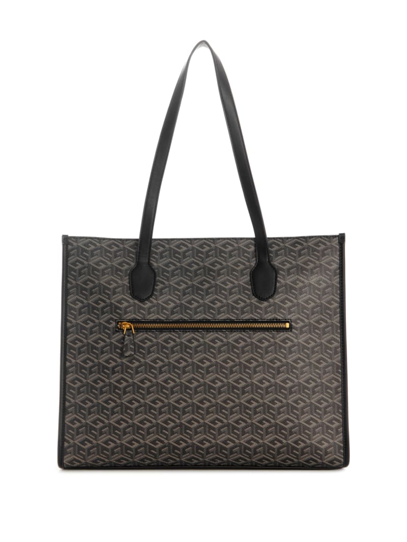 Guess Silvana Cube Logo Girlfriend Tote - Chief Green Guess Silvana Cube Logo Girlfriend Tote - Chief Green