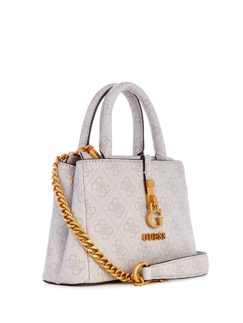 Guess James Quattro G Mini Satchel - Dove Logo Guess James Quattro G Mini Satchel - Dove Logo
