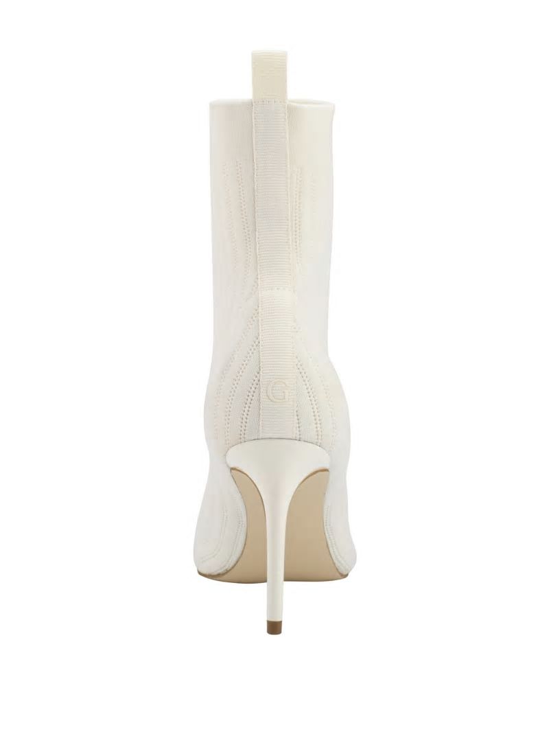 Guess Dallyna Knit Sock Bootie - Ivory 150 Guess Dallyna Knit Sock Bootie - Ivory 150