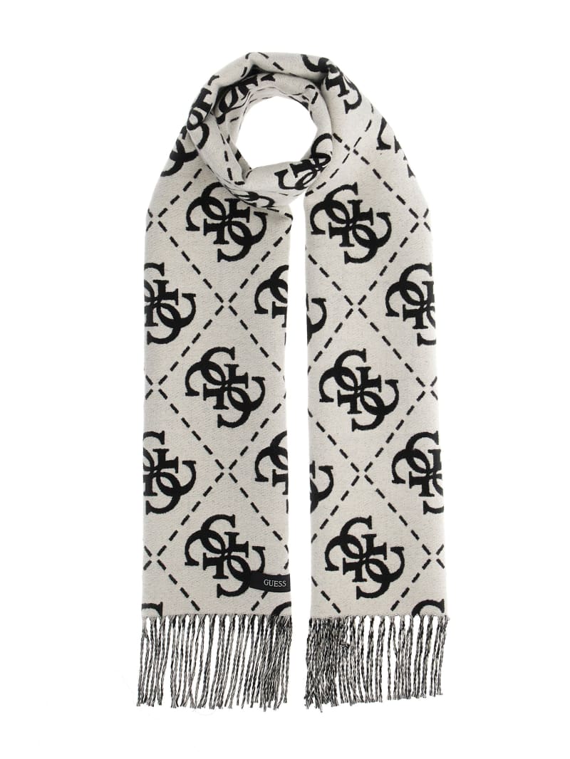 Guess Quattro G Monogram Scarf - Black Guess Quattro G Monogram Scarf - Black