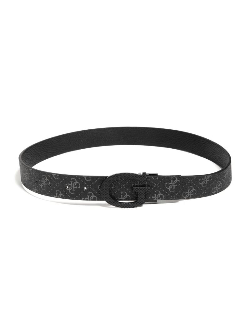 Guess Reversible Charcoal Quattro G Belt - Black Snakeskin Guess Reversible Charcoal Quattro G Belt - Black Snakeskin