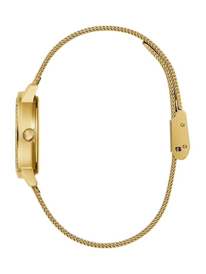 Guess Gold-Tone Mesh Analog Watch - Gold Guess Gold-Tone Mesh Analog Watch - Gold