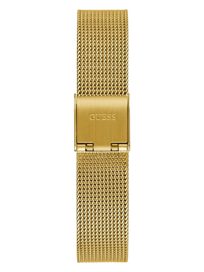 Guess Gold-Tone Mesh Analog Watch - Gold Guess Gold-Tone Mesh Analog Watch - Gold
