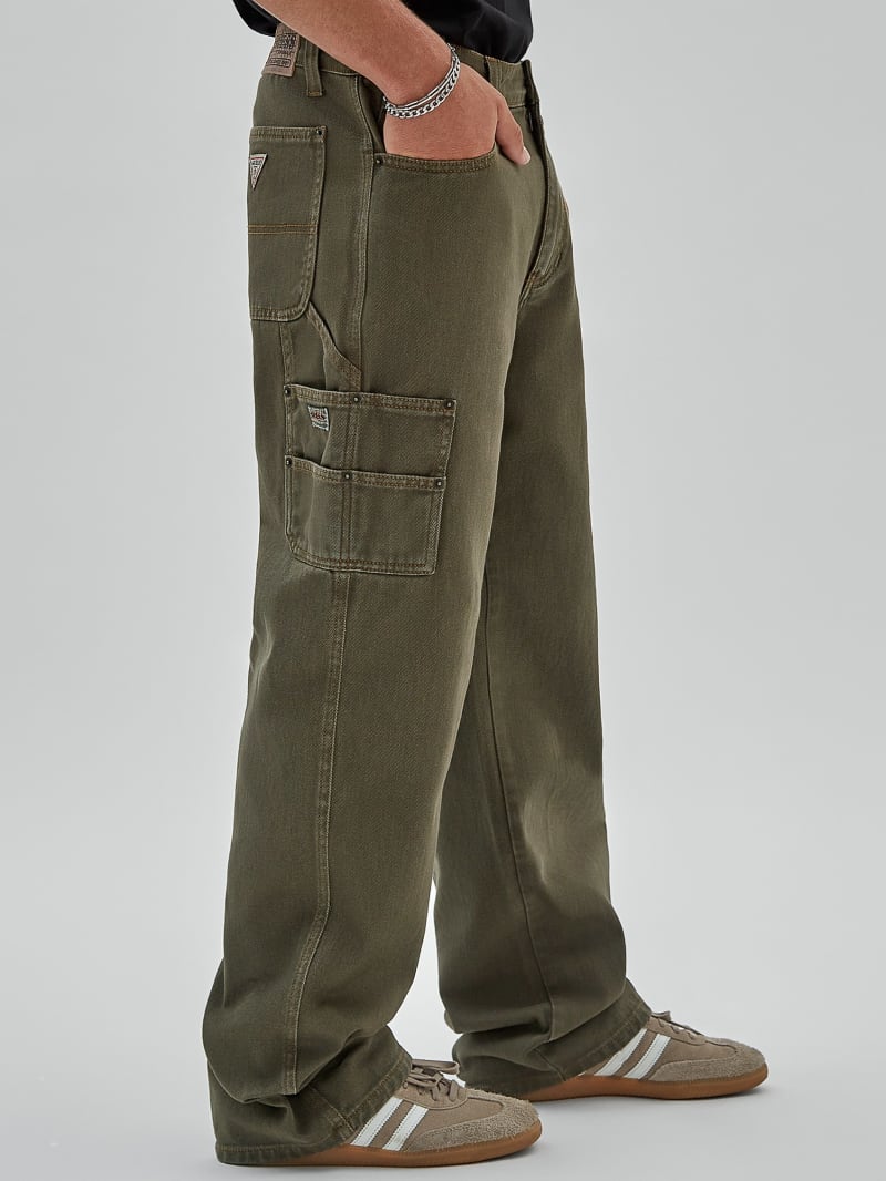 Guess GUESS Originals Overdyed Carpenter Jeans - Originals Vintage Green Guess GUESS Originals Overdyed Carpenter Jeans - Originals Vintage Green
