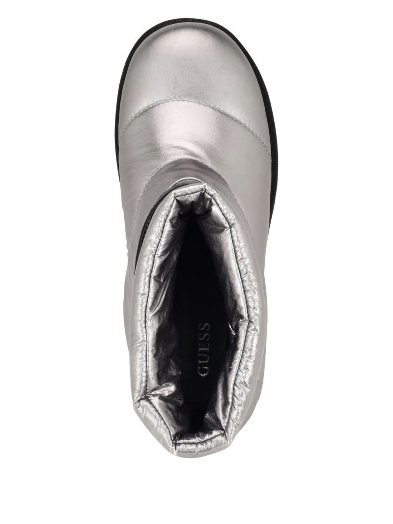 Guess Jilona Metallic Platform Fur Booties - Pewter Guess Jilona Metallic Platform Fur Booties - Pewter