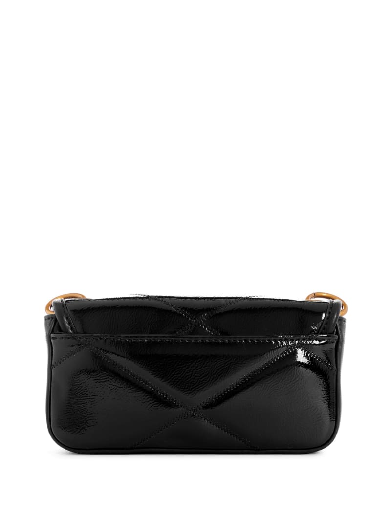 Guess Cilian Quilted Mini Crossbody - Black Guess Cilian Quilted Mini Crossbody - Black
