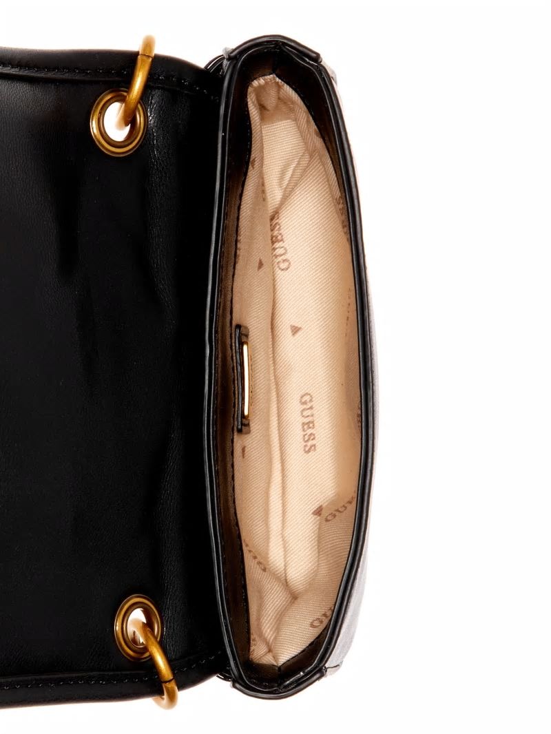 Guess Cilian Quilted Mini Crossbody - Black Guess Cilian Quilted Mini Crossbody - Black