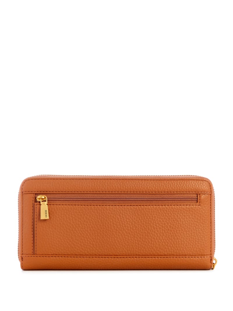Guess Laryn Large Zip-Around Wallet - Cognac Guess Laryn Large Zip-Around Wallet - Cognac