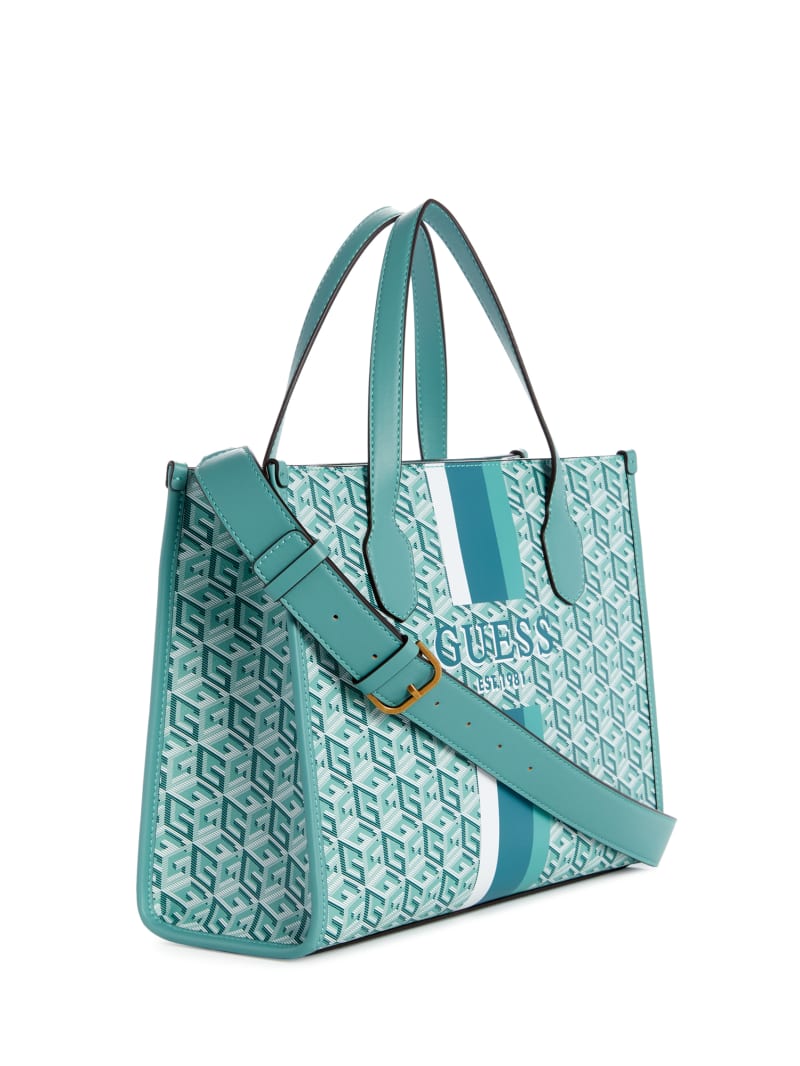 Guess Silvana G Cube Tote - Trinidad Indigo Wash Guess Silvana G Cube Tote - Trinidad Indigo Wash