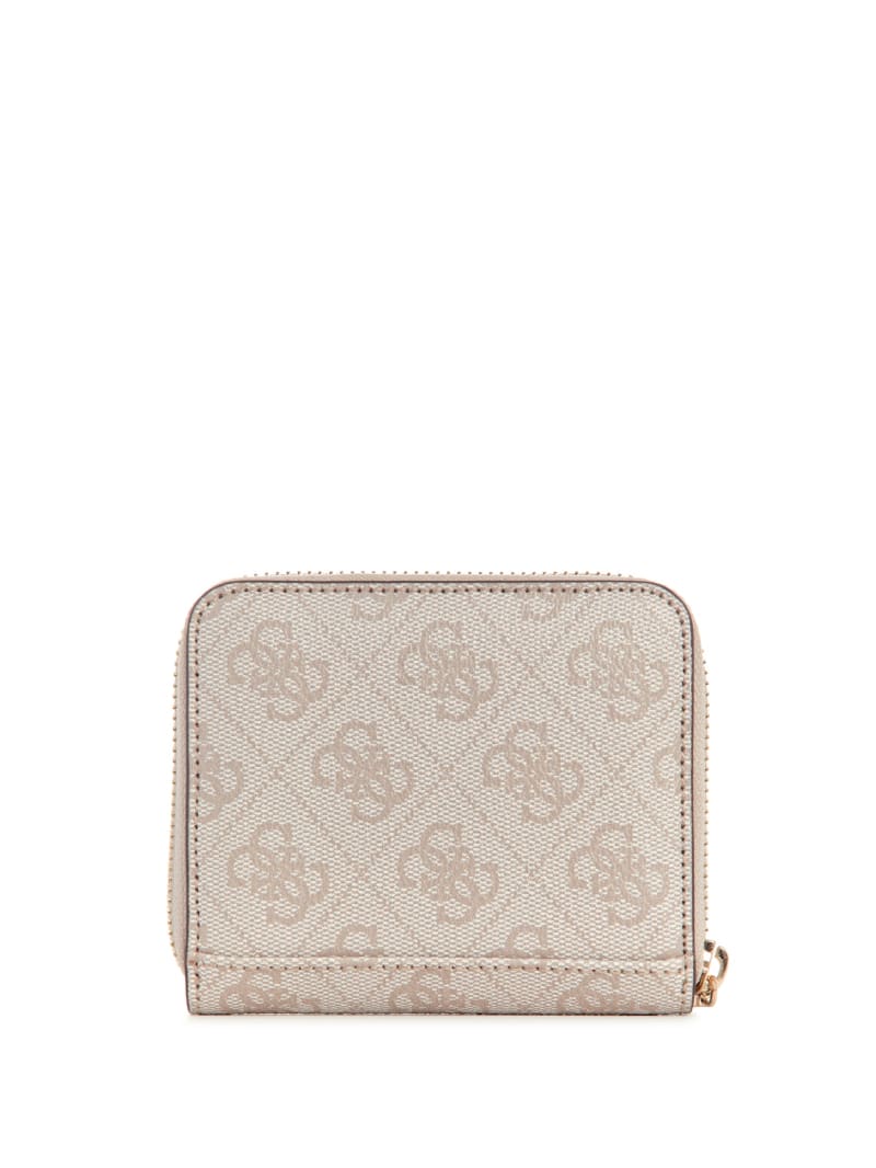 Guess Laurel Small Zip-Around Wallet - Dove Logo Guess Laurel Small Zip-Around Wallet - Dove Logo