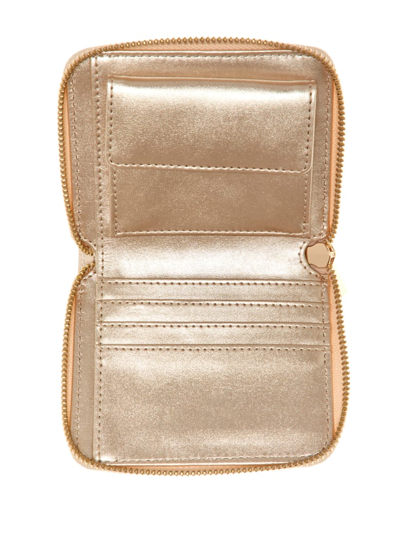 Guess Laurel Small Zip-Around Wallet - Dove Logo Guess Laurel Small Zip-Around Wallet - Dove Logo