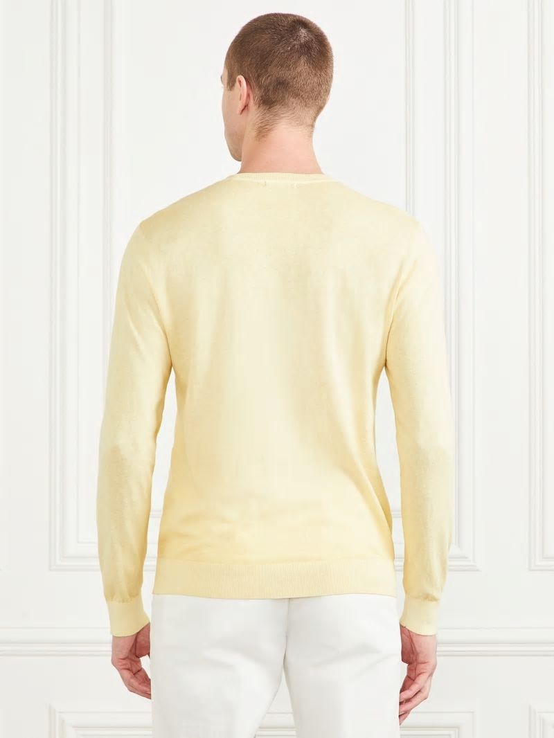 Guess Essential Crewneck Sweater - Creamy Yellow Guess Essential Crewneck Sweater - Creamy Yellow