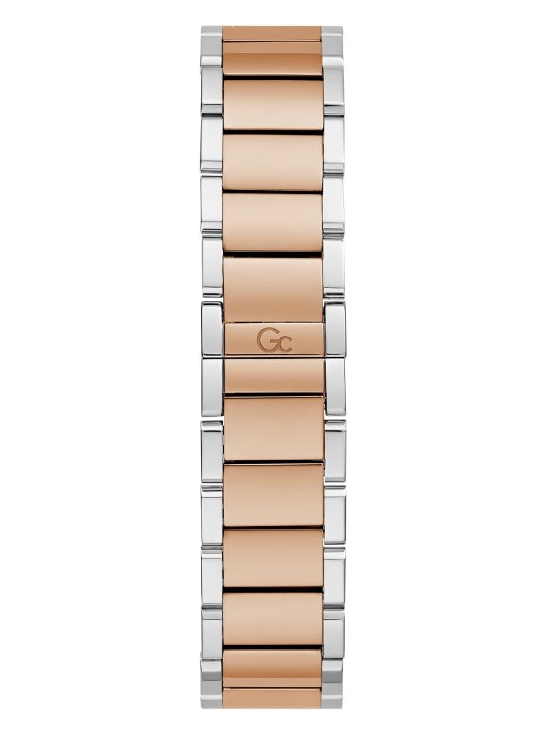 Guess Gc Rose Gold and Silver-Tone Crystal Analog Watch - Rose Gold Guess Gc Rose Gold and Silver-Tone Crystal Analog Watch - Rose Gold
