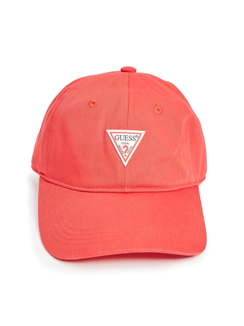 Guess Logo Baseball Hat - Red Guess Logo Baseball Hat - Red