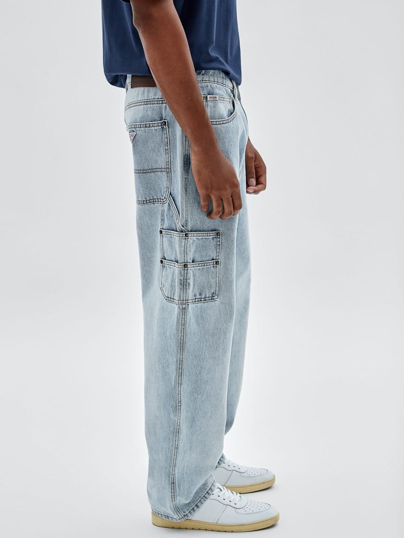Guess GUESS Originals Kit Carpenter Jeans - Go Crest Lt Wash Guess GUESS Originals Kit Carpenter Jeans - Go Crest Lt Wash