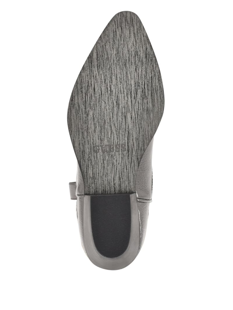 Guess Ginnifer Knee-High Cowboy Boots - Gunmetal Guess Ginnifer Knee-High Cowboy Boots - Gunmetal