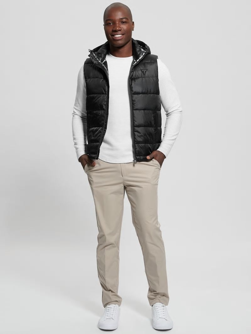 Guess Eco Super Light Puffer Vest - Black Guess Eco Super Light Puffer Vest - Black
