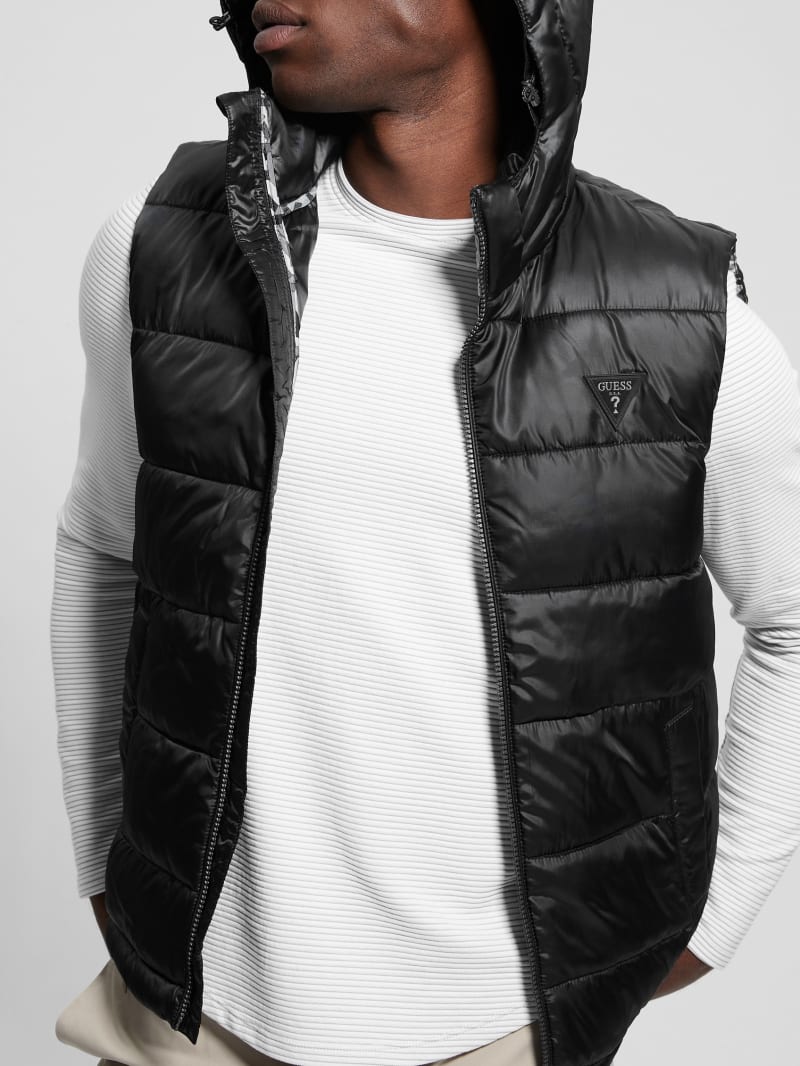 Guess Eco Super Light Puffer Vest - Black Guess Eco Super Light Puffer Vest - Black