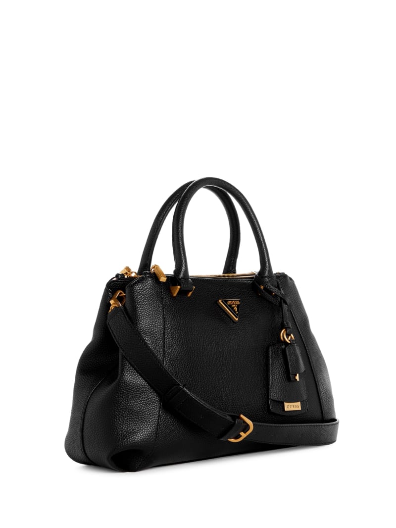 Guess Laryn Pebbled Luxury Satchel - Black Guess Laryn Pebbled Luxury Satchel - Black