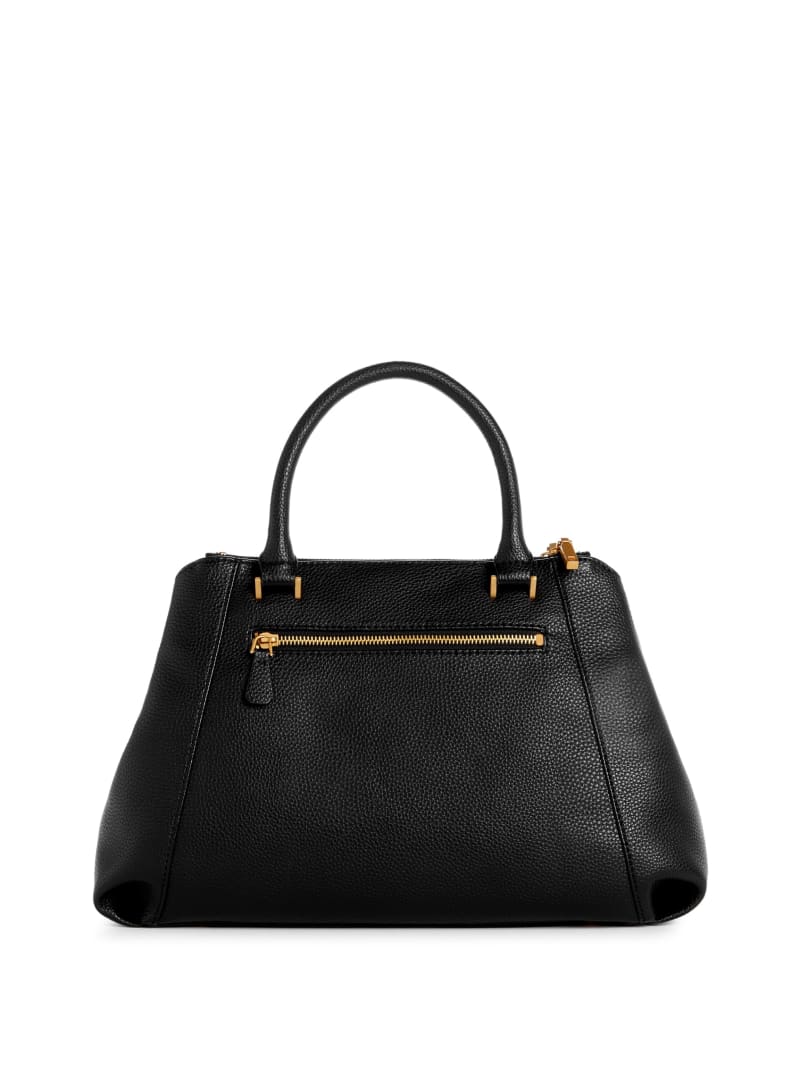 Guess Laryn Pebbled Luxury Satchel - Black Guess Laryn Pebbled Luxury Satchel - Black