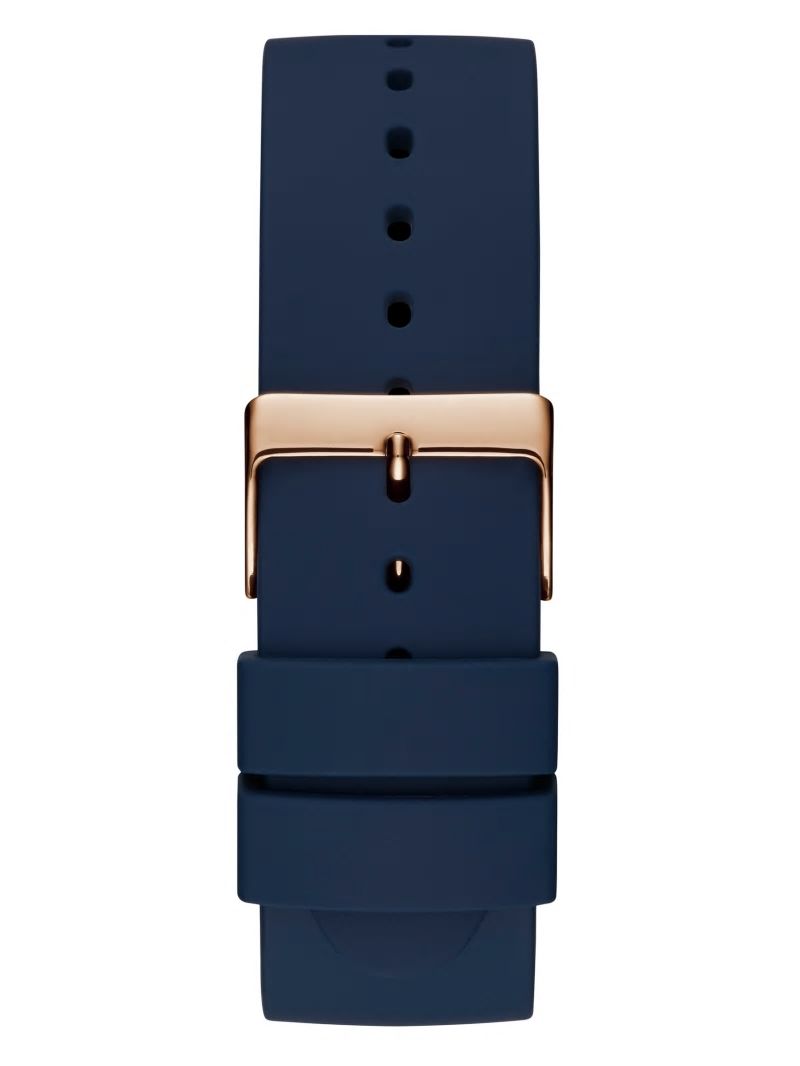Guess Navy and Rose Gold-Tone Analog Watch - Blue Guess Navy and Rose Gold-Tone Analog Watch - Blue