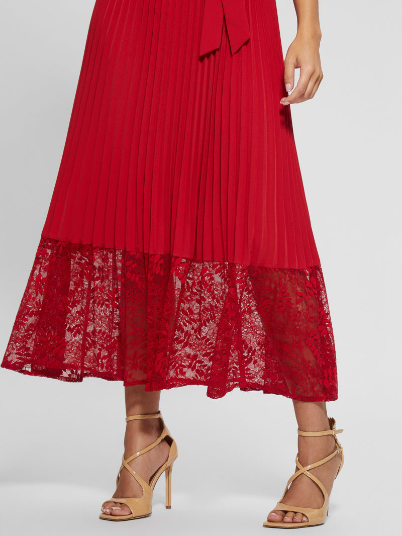 Guess Eco Tiana Off-the-Shoulder Dress - Chili Red Guess Eco Tiana Off-the-Shoulder Dress - Chili Red