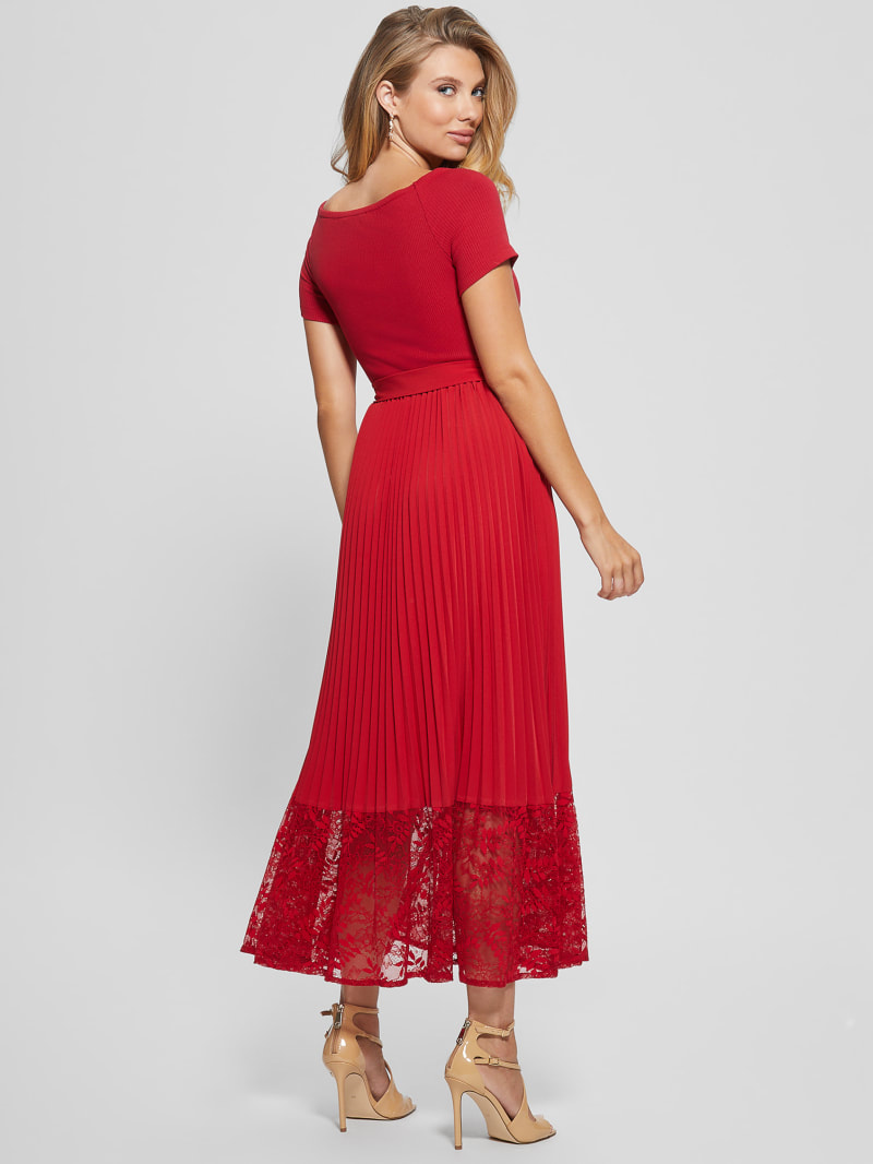 Guess Eco Tiana Off-the-Shoulder Dress - Chili Red Guess Eco Tiana Off-the-Shoulder Dress - Chili Red
